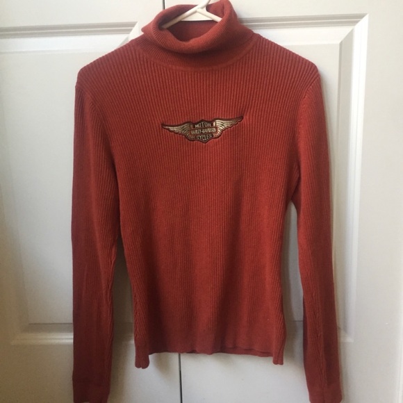 Harley-Davidson Logo Rusty Ribbed Turtleneck